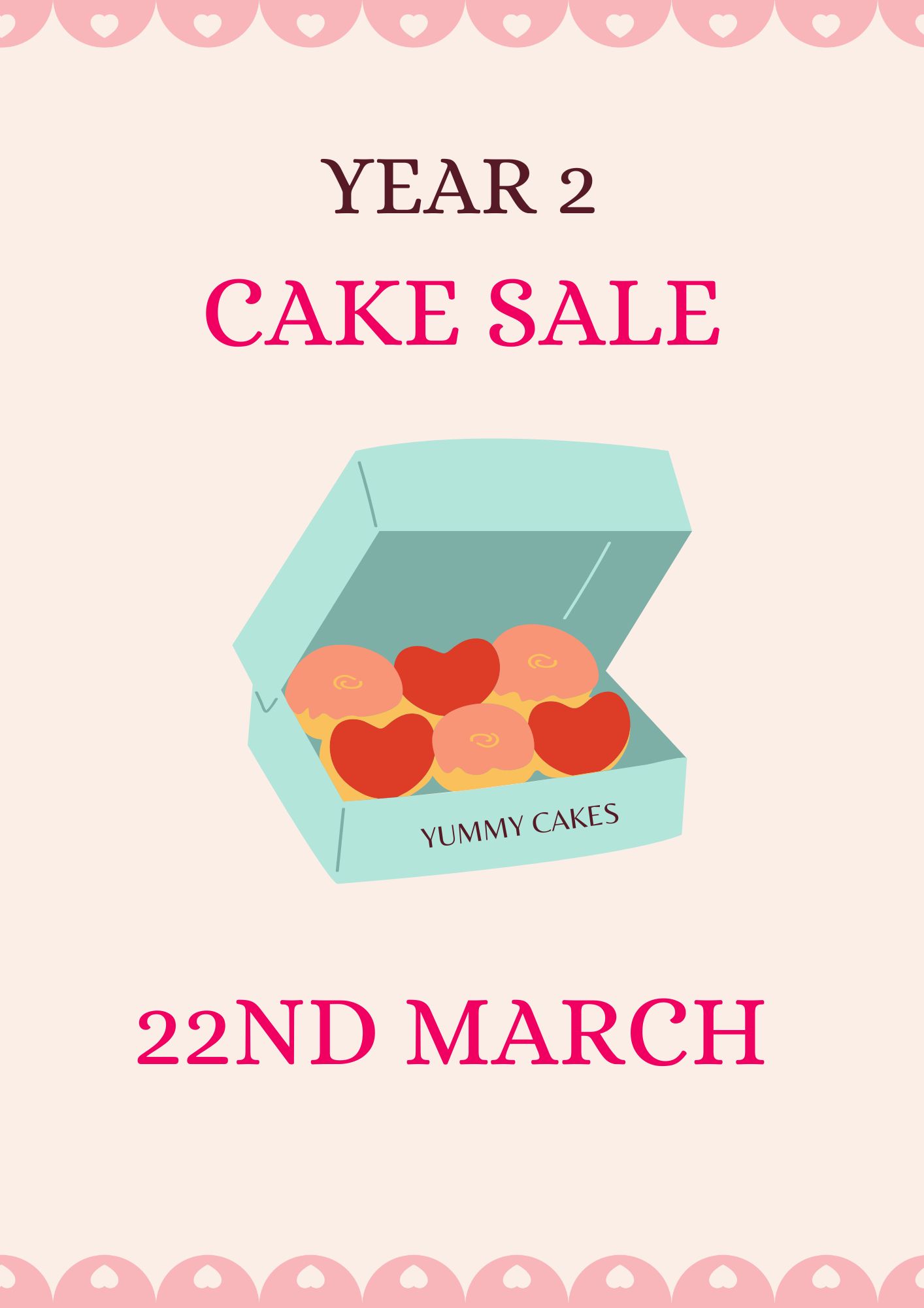 Year 2 Cake Sale 